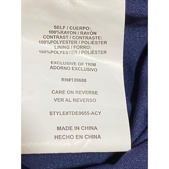 Alter'd State Navy Swing Dress with Crocheted Neckline and Hem Size Medium - Picture 9 of 10